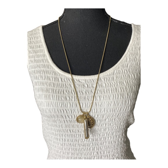Lucky Brand Two Tone Charm Necklace - Picture 2 of 6